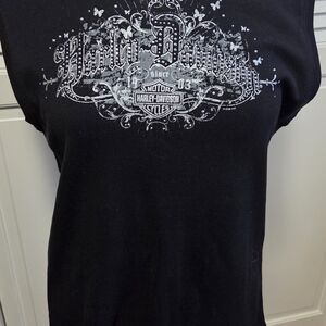 Harley-Davidson Black Graphic Tank Top